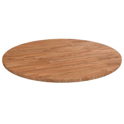 vidaXL apaļa galda virsma, gaiši brūna, Ø60x1,5 cm, ozola masīvkoks