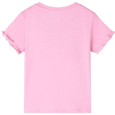 Bērnu krekls ar īsām piedurknēm, koši rozā, 92