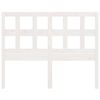 vidaXL gultas galvgalis, balts, 165,5x4x100 cm, priedes masīvkoks