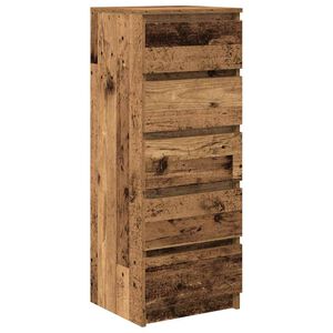 vidaXL kumode ar atvilktni, 37,5x35x99 cm, inženierijas koks