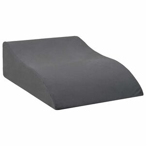 vidaXL Kājas spilvens 68 x 40 x 18 cm PU putas Pelēka