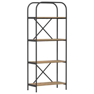 vidaXL Grāmatu plaukts 4 līmeņi 60 x 30 x 146 cm Inženierijas koks