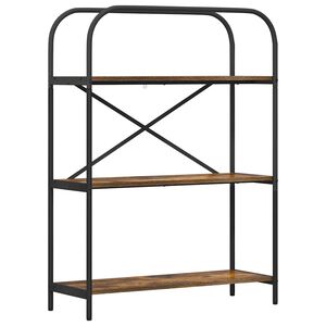 vidaXL Grāmatu plaukts 3 līmeņi 80 x 30 x 109 cm Inženierijas koks