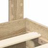 vidaXL Gultas rāmis Sonoma ozols 200 x 200 cm Inženierijas koks