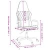 vidaXL masāžas datorspēļu krēsls, melna un zila mākslīgā āda