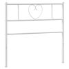 vidaXL rezerves galvgalis, balts, metāls, 75 cm