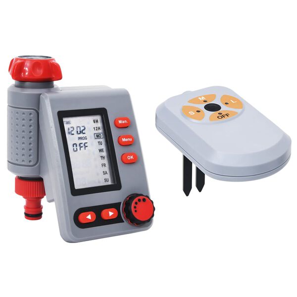 vidaXL digitālais laistīšanas taimeris, viena izeja, mitruma sensors