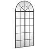 vidaXL sienas spogulis, melns, 60x130 cm, dzelzs