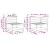 vidaXL Āra dīvānu komplekts 9 pcs Dabiska Cietā akācijas koks