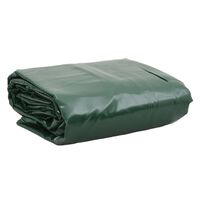 vidaXL brezenta pārklājs, zaļš, 3x4 m, 650 g/m²