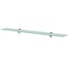 vidaXL sienas plaukts, 80x10 cm, 8 mm, stikls