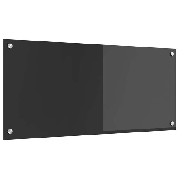 vidaXL Virtuves aizsargpanelis Tumši pelēka 90 x 40 x 0,6 cm