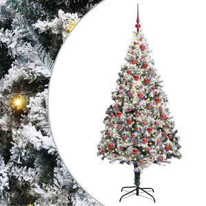 vidaXL Mākslīgā Ziemassvētku eglīte Balts 180 cm