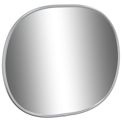 vidaXL sienas spogulis, sudraba krāsā, 30x25 cm