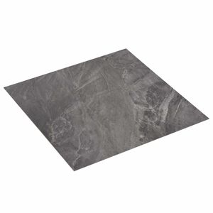 vidaXL Pa&scaron;līmējo&scaron;ie Grīdas Dēļi Melns 30,5 x 30,5 cm 20 gab. PVC