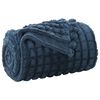 vidaXL Pleds Tums zils 270 x 240 cm 1.66 kg Flīss