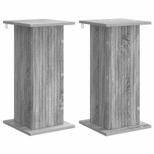 vidaXL Augu statīvs 2 pcs Pelēks Sonoma ozols 30,5 x 30 x 60,5 cm
