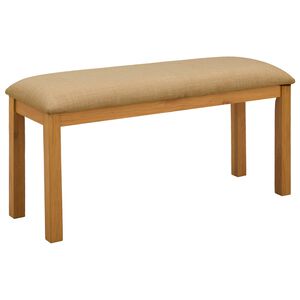 vidaXL Ēdamgalds 95 x 32 x 45 cm Cietā ozola koks Bē&scaron;a