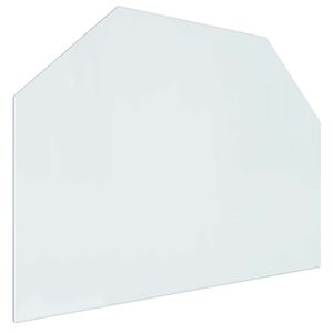 vidaXL Kamīna stikla plāksne Caurspīdīgs 80 x 60 cm Stikls