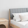vidaXL Mīkstināts gultas galvgalis Gai&scaron;i pelēks 135 cm