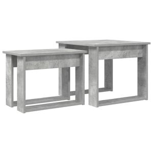 vidaXL Kafijas galda komplekts 2 gab. Betona pelēks 50 x 52 x 42 cm