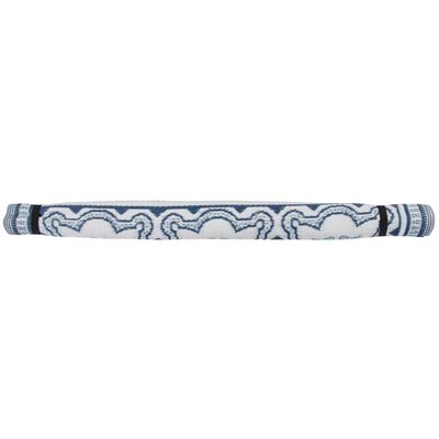 Esschert Design āra paklājs, 151,5 cm, zils un balts, OC23