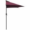 vidaXL Dārza parasols Bordo sarkans 294 x 150 x 223 cm