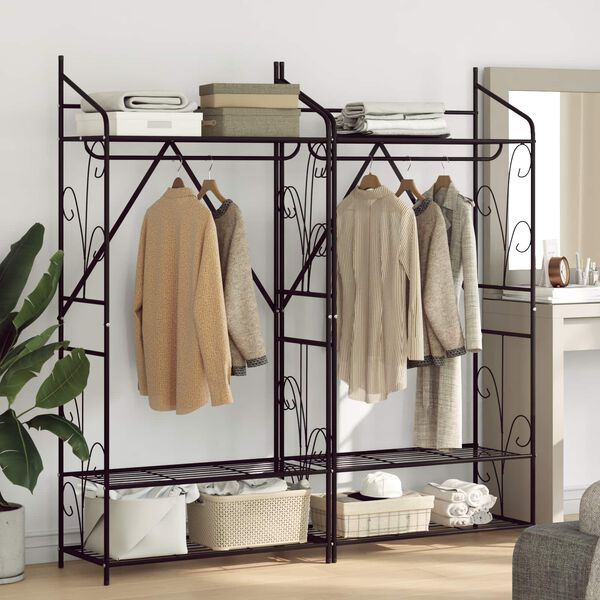 vidaXL Atvērts skapis Vienkrāsains 2 pcs 78 x 36 x 158 cm