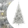 vidaXL Mākslīgais LED Ziemassvētku eglīte Sudraba 240 cm PET