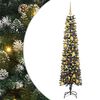 vidaXL Mākslīgā Ziemassvētku eglīte su 300 LED ar statīvu Zaļa 180 cm