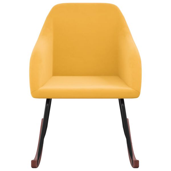 vidaXL &scaron;ūpuļkrēsls, dzeltens samts