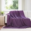 vidaXL Pledu segas 24 pcs Violeta 240 x 220 cm Flīss