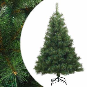 vidaXL Mākslīgā Saliekamā Ziemassvētku Egle Zaļa 120 cm PVC, tērauds