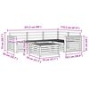 vidaXL Āra dīvānu komplekts 5 pcs Dabiska Cietā akācijas koks