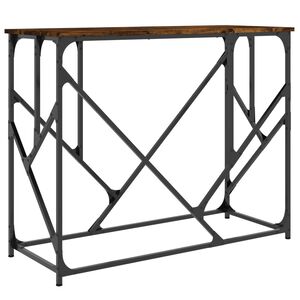 vidaXL konsoles galdiņ&scaron;, kvēpināta ozolkoka, 100x40x80 cm, koks