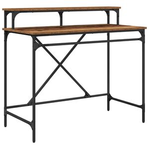 vidaXL Galds Vecs koks 100 x 50 x 90 cm Inženierijas koks