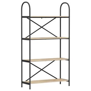 vidaXL Grāmatu plaukts 4 līmeņi 80 x 30 x 146 cm Inženierijas koks