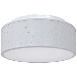 vidaXL Griestu lampa ar prožektoriem Pelēka 30 x 30 x 13,5 cm audums