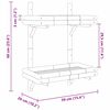 vidaXL Sienas plaukts ar plauktu Brūna 45 x 26 x 60 cm Bambuss