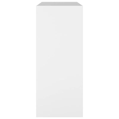 vidaXL grāmatu plaukts, aizslietnis, balts, 80x30x72 cm