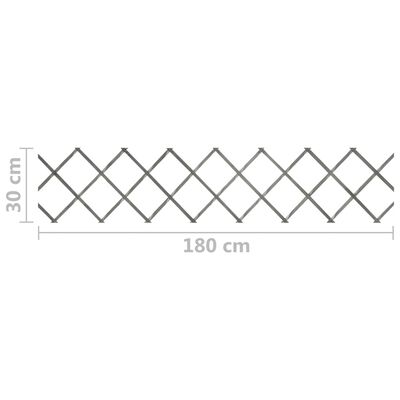 vidaXL špaleru žogi, 5 gab., 180x30 cm, pelēki, egles masīvkoks