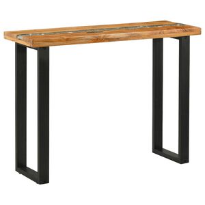 vidaXL Konsoles galds Brūna 100 x 35 x 75 cm Ciets tek&scaron;a koks