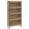 vidaXL Grāmatplaukts 80 x 30 x 155 cm Inženierijas koks Mākslīgā ozola