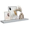 vidaXL sienas plaukts, betona pelēks, 90x23,5x3,8 cm, MDF