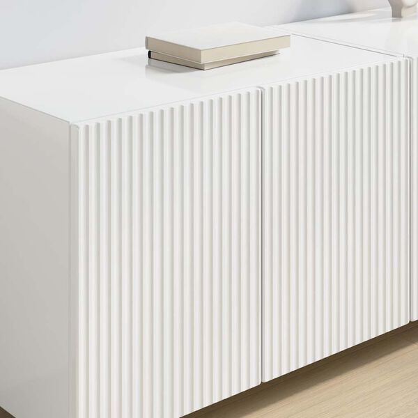 vidaXL TV sienas skapītis Augsta spīduma baltā krāsa 59,5 x 31 x 40 cm