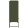 vidaXL augstais skapītis, olīvu zaļš, 68x39x111,5 cm, tērauds