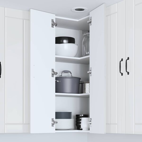 vidaXL Virtuves Skapis Augsta spīduma baltā krāsa 57 x 57 x 100 cm