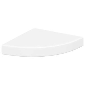 vidaXL stūra sienas plaukts, balts, 25x25x3,8 cm, MDF