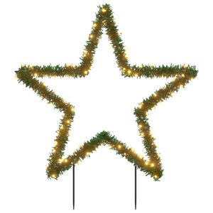 vidaXL Ziemassvētku gaismas dekors, zvaigznes forma, 115 LED, 85 cm