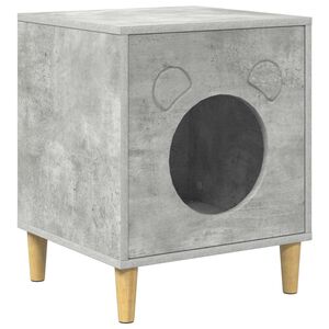 vidaXL Kaķu māja Betons 42,5 x 40 x 53 cm Inženierijas koks